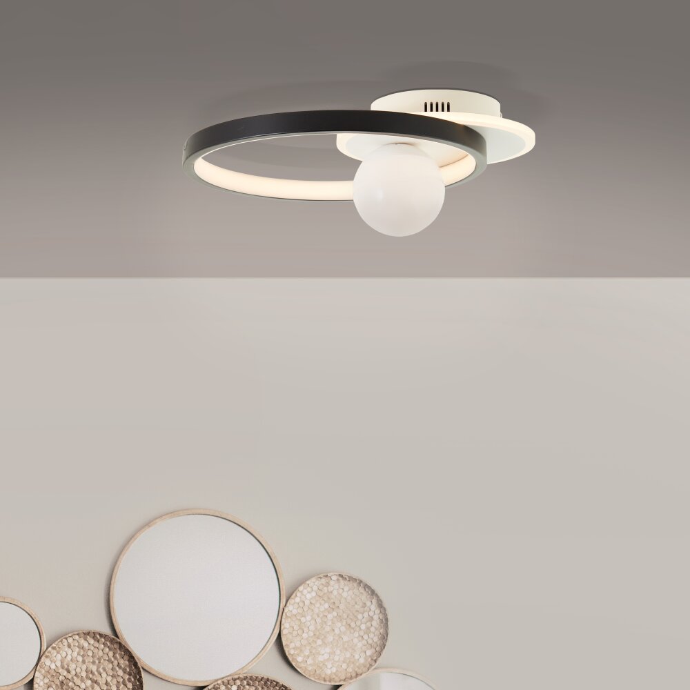Brilliant Leuchten Atlanta Deckenleuchte LED Schwarz, 1-flammig main product photo
