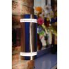 Lutec Lampen Focus Aussenwandleuchte Edelstahlfarben, 2-flammig