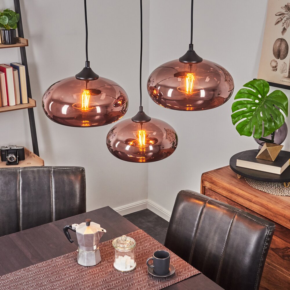 Avonlea Pendelleuchte Schwarz, 3-flammig main product photo