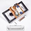 Deadwood Wandleuchte LED Schwarz, Weiß, 2-flammig