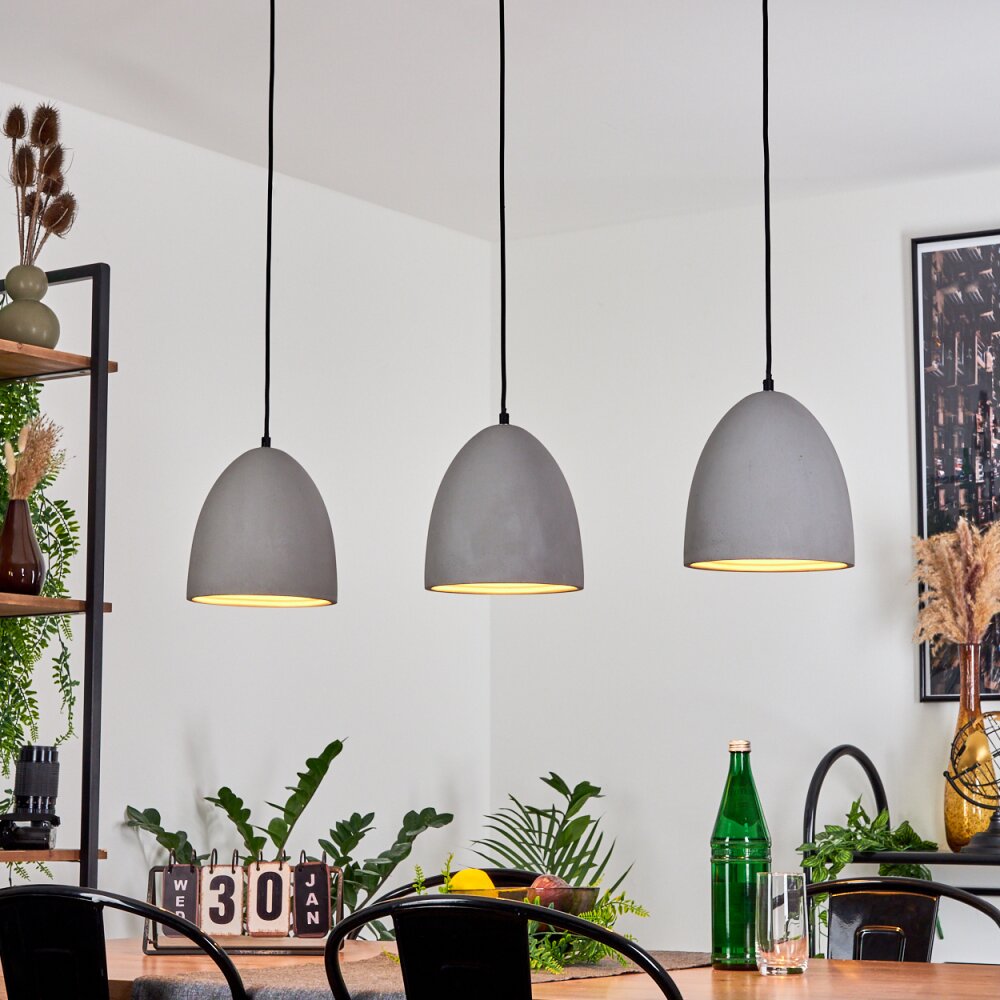 Stettler Pendelleuchte Schwarz, 3-flammig main product photo