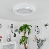Tobosy             Deckenleuchte LED Weiß, 1-flammig, Fernbedienung