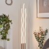 Gamsen   Stehleuchte LED Nickel-Matt, 3-flammig, Fernbedienung, Farbwechsler