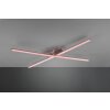 Reality STRADA Deckenleuchte LED Nickel-Matt, 2-flammig, Fernbedienung, Farbwechsler