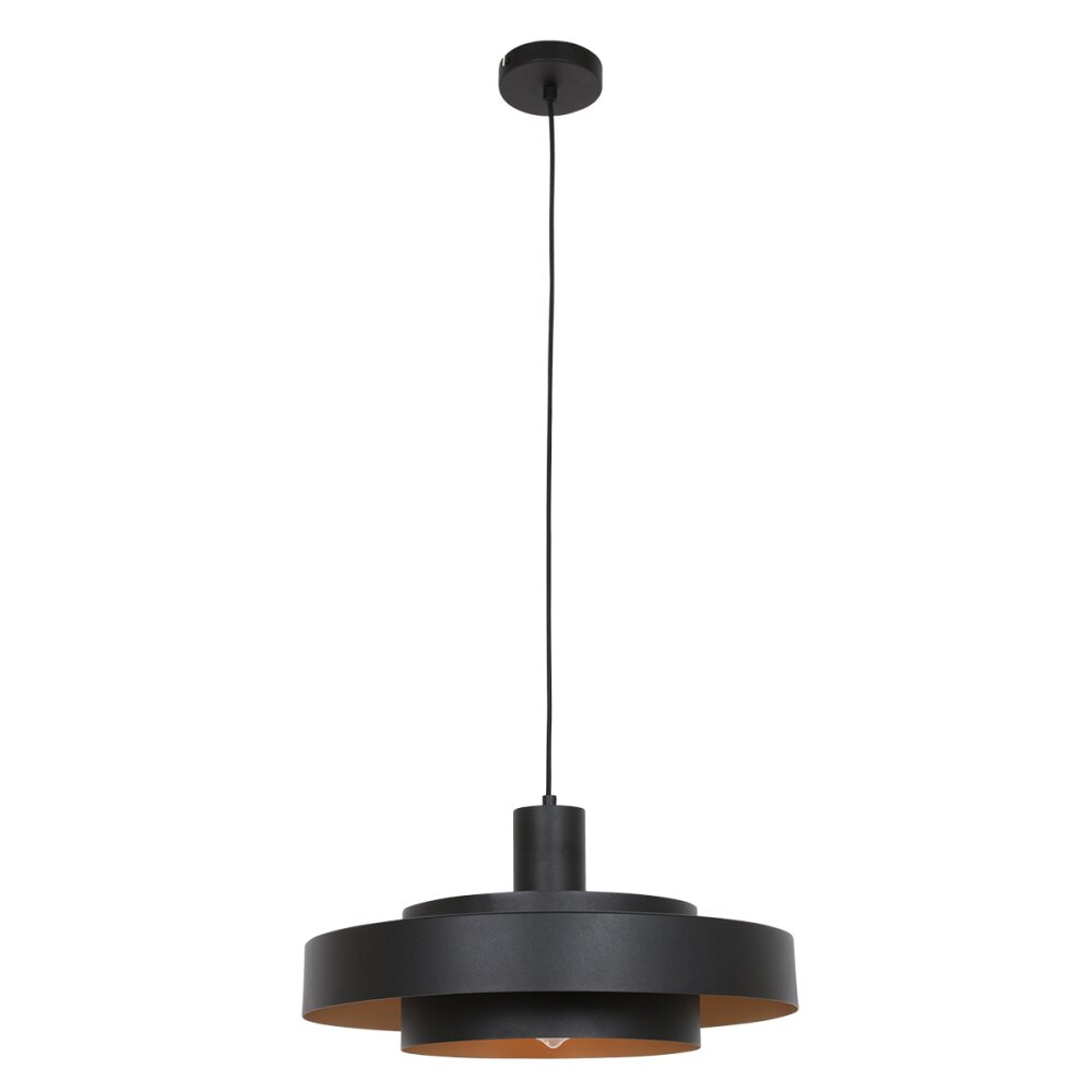 Steinhauer Flinter Pendelleuchte Schwarz, 1-flammig main product photo