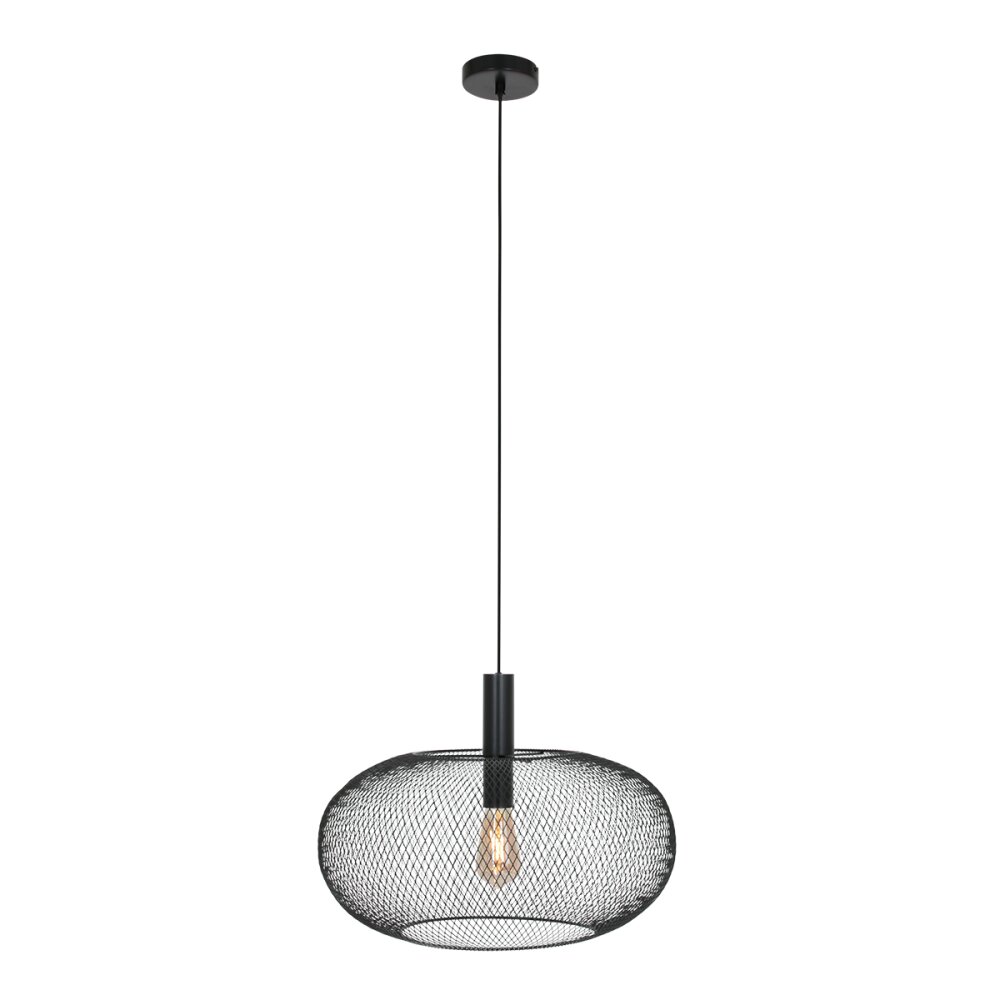 Steinhauer Cloud Pendelleuchte Schwarz, 1-flammig main product photo