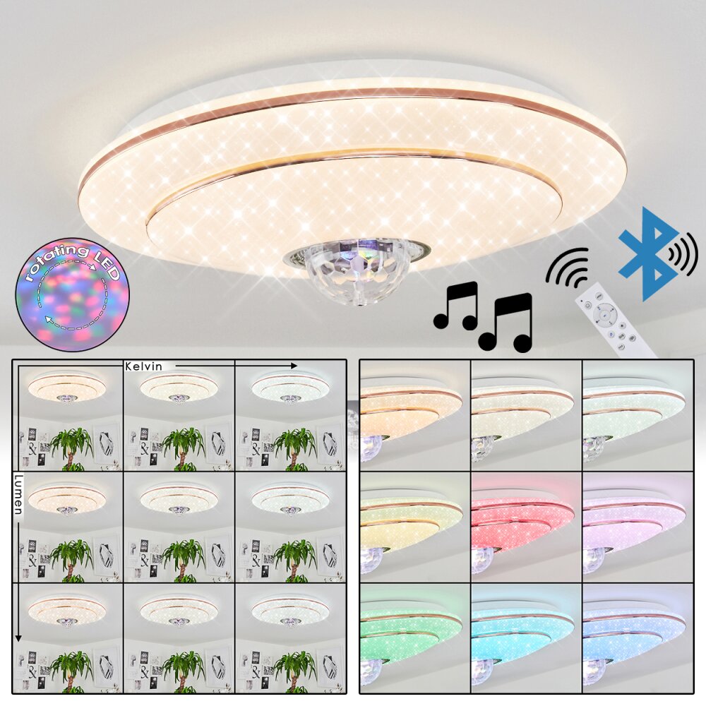 Lindero Deckenpanel LED Weiß, 2-flammig, Fernbedienung, Farbwechsler main product photo