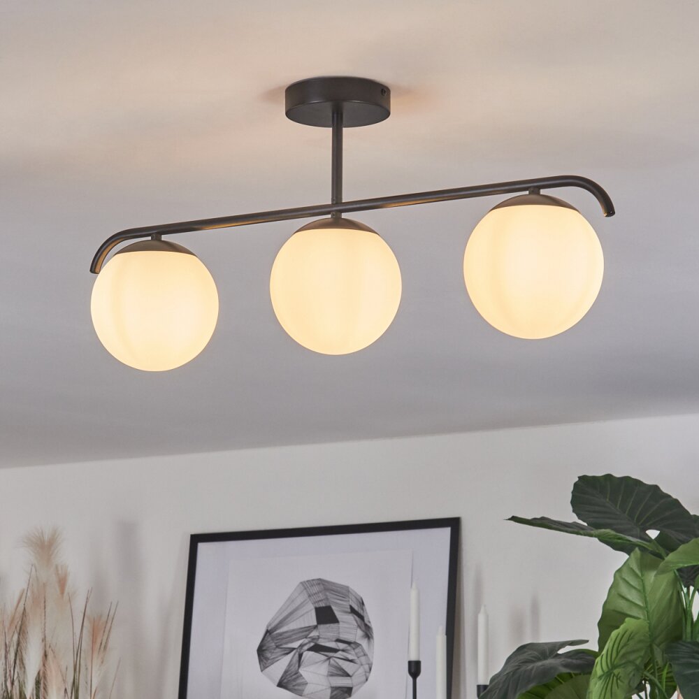 Litoral Deckenleuchte Schwarz, 3-flammig main product photo