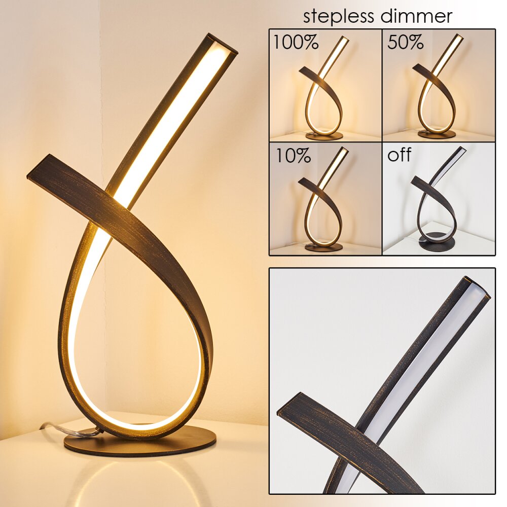 Medle Tischleuchte LED Rostfarben, 1-flammig main product photo
