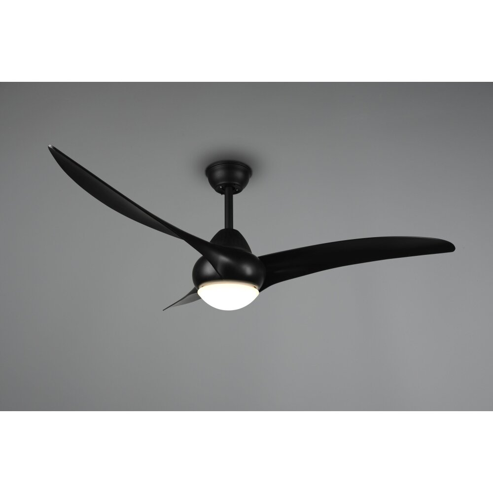 Reality Alesund Deckenventilator LED Schwarz, 1-flammig, Fernbedienung main product photo