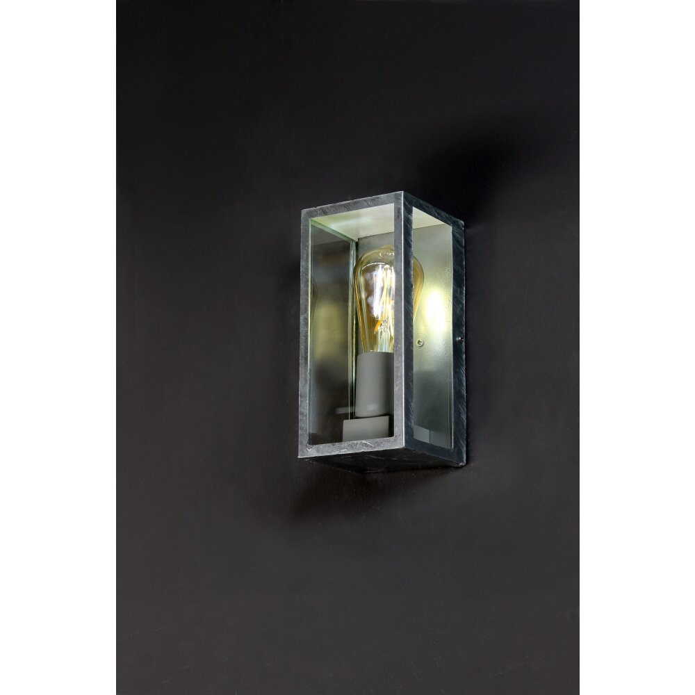 Lutec Lampen KARO Außenwandleuchte Verzinkt, 1-flammig main product photo