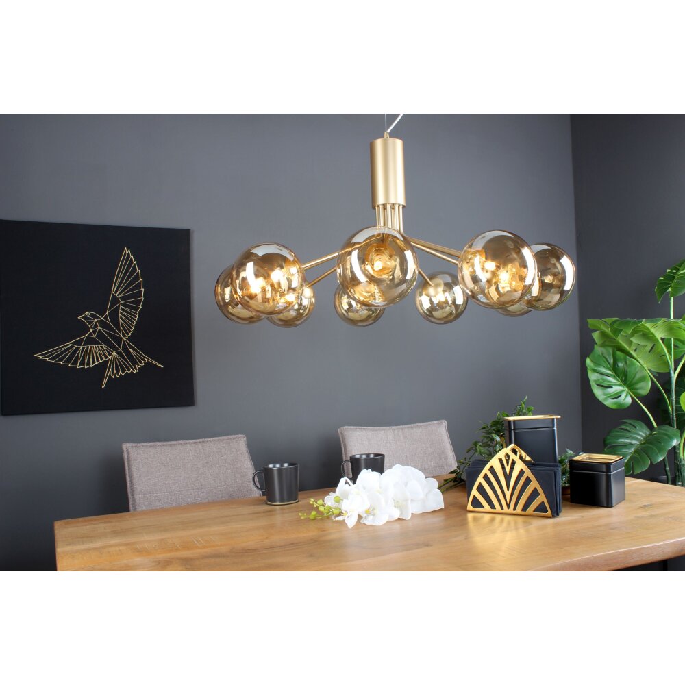 Luce Design NEPTUN Pendelleuchte Messing, 9-flammig main product photo
