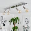 Lagunita Deckenleuchte Chrom, Nickel-Matt, 4-flammig
