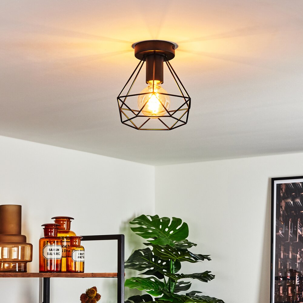 Denno Deckenleuchte Schwarz, 1-flammig main product photo