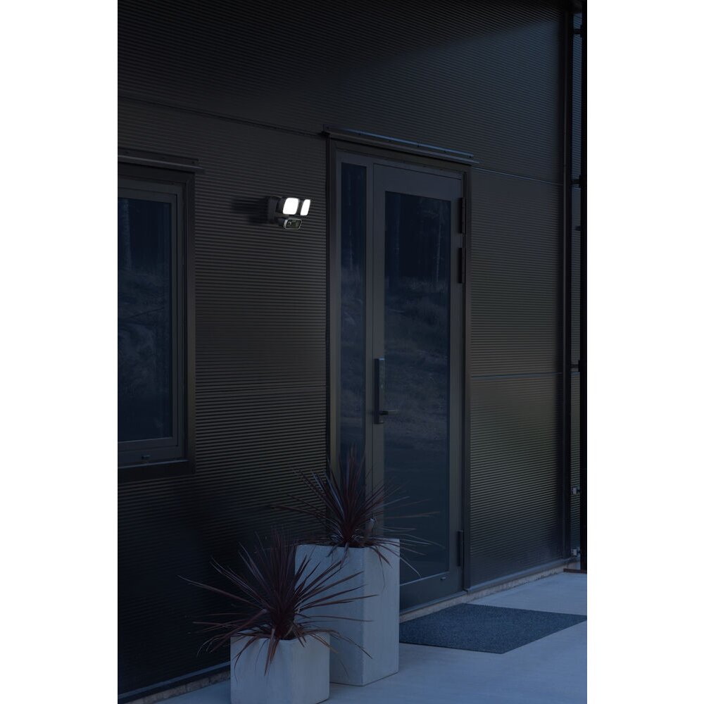 Konstsmide Camera-Smart-Light Außenwandleuchte LED Schwarz, 2-flammig, Bewegungsmelder main product photo