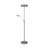 Trio Leuchten Franklin Deckenfluter LED Nickel-Matt, 2-flammig