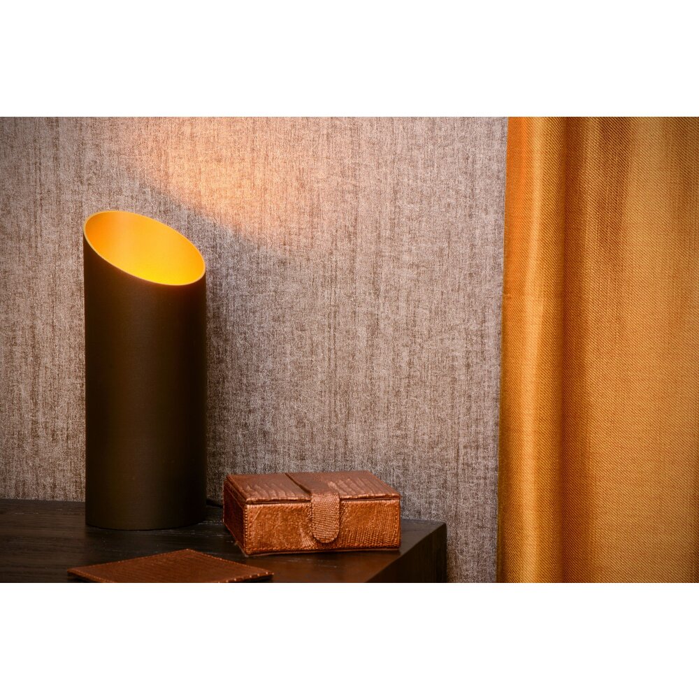 Lucide QUIRIJN Tischleuchte Schwarz, 1-flammig main product photo