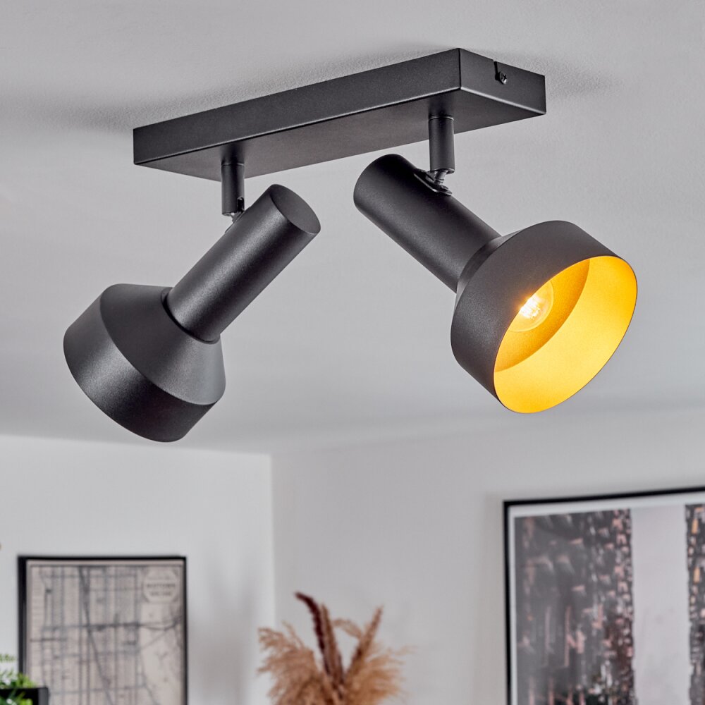 Musko Deckenleuchte Schwarz, 2-flammig main product photo