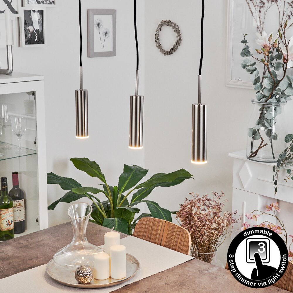 Dalheim Hängeleuchte LED Nickel-Matt, 3-flammig main product photo