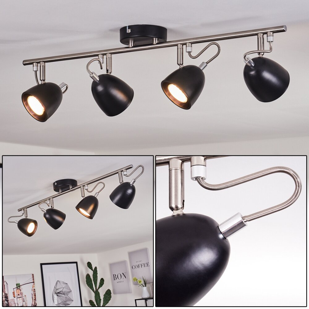 Moesdorf Deckenleuchte Nickel-Matt, Schwarz, 4-flammig main product photo