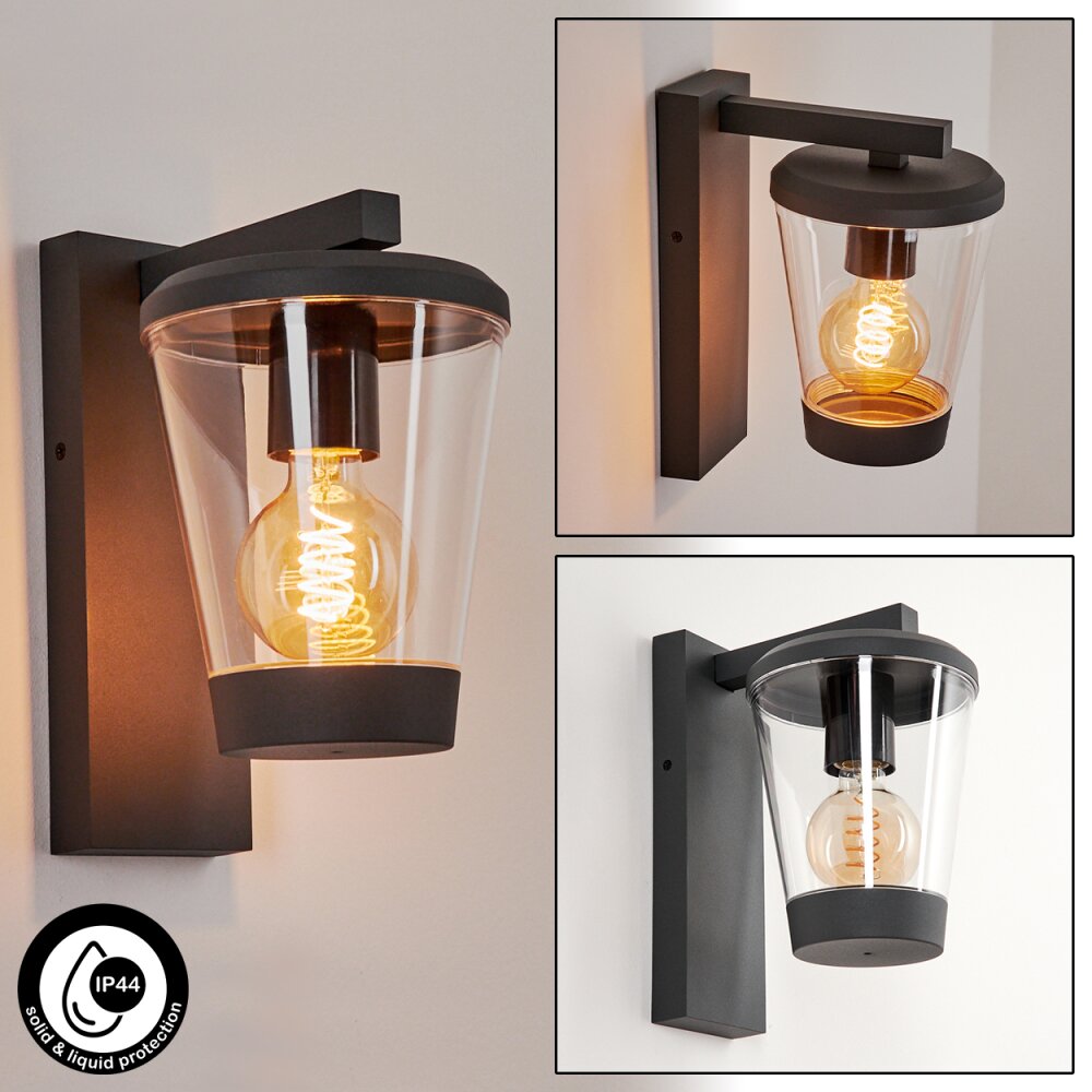 Eloida Außenwandleuchte Anthrazit, 1-flammig main product photo