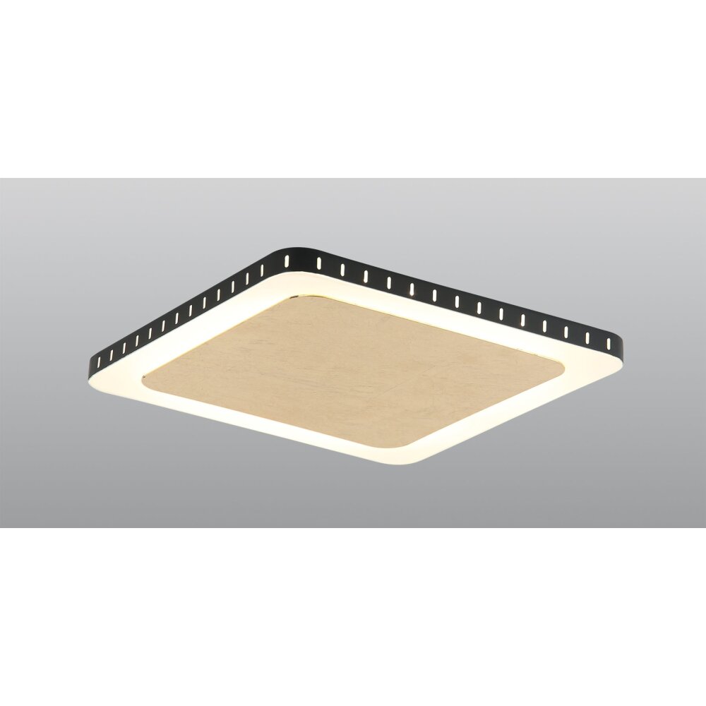 Luce Design Solaris Deckenleuchte LED Schwarz-Gold, Weiß, 1-flammig main product photo
