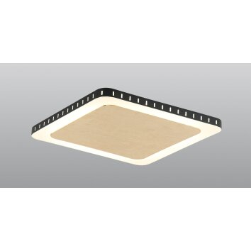 Luce Design Solaris Deckenleuchte LED Schwarz-Gold, Weiß, 1-flammig