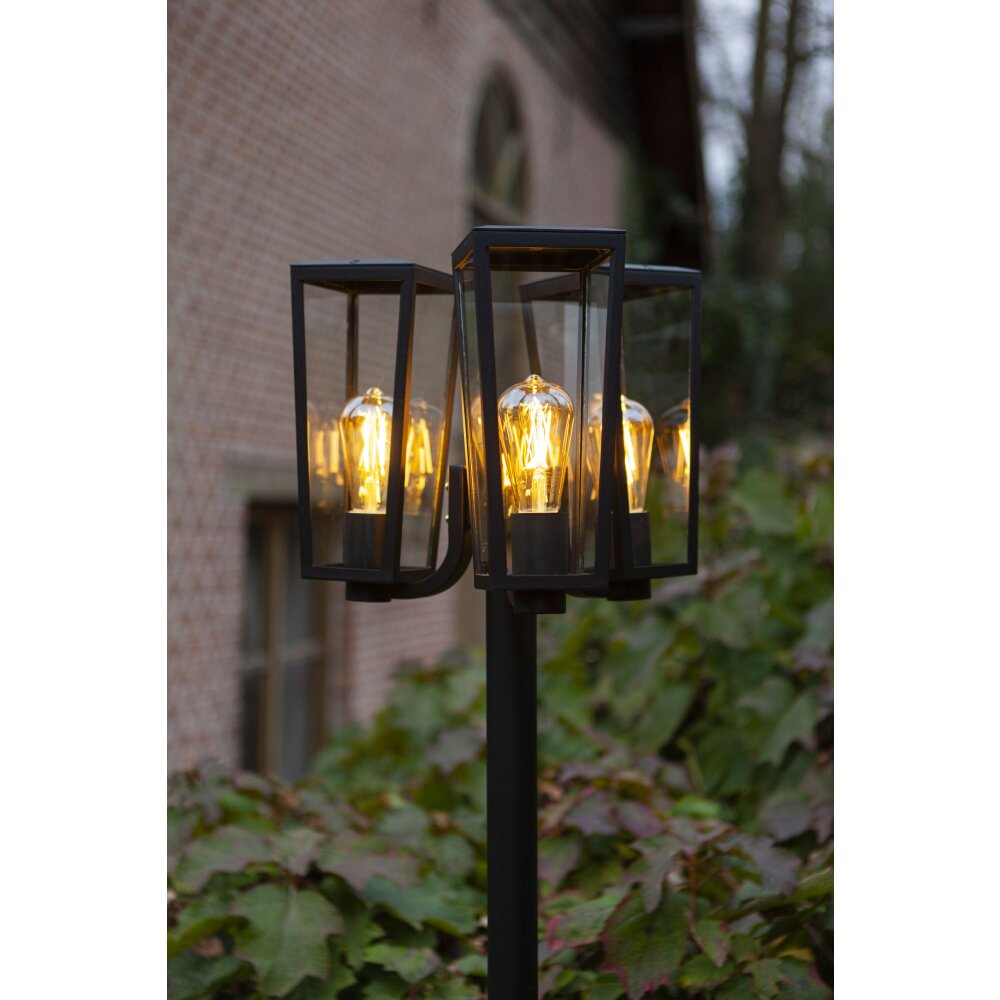 Lutec Pine Kandelaber Schwarz, 3-flammig main product photo