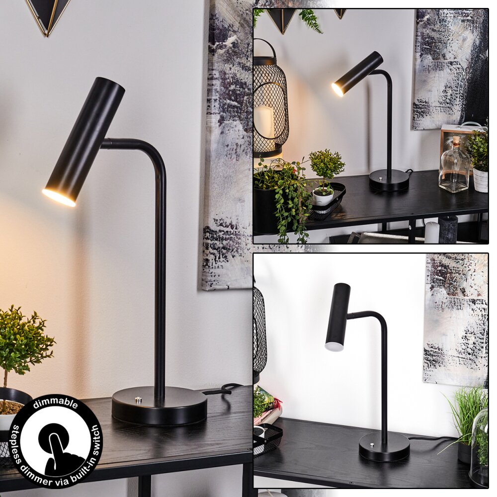 Dalheim Tischleuchte LED Schwarz, 1-flammig main product photo