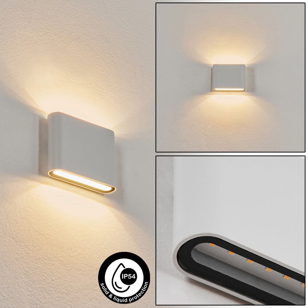 Tammisaari Außenwandleuchte LED Transparent, Klar, Weiß, 1-flammig main product photo