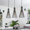 Samorinha Pendelleuchte Messing, Schwarz, 3-flammig