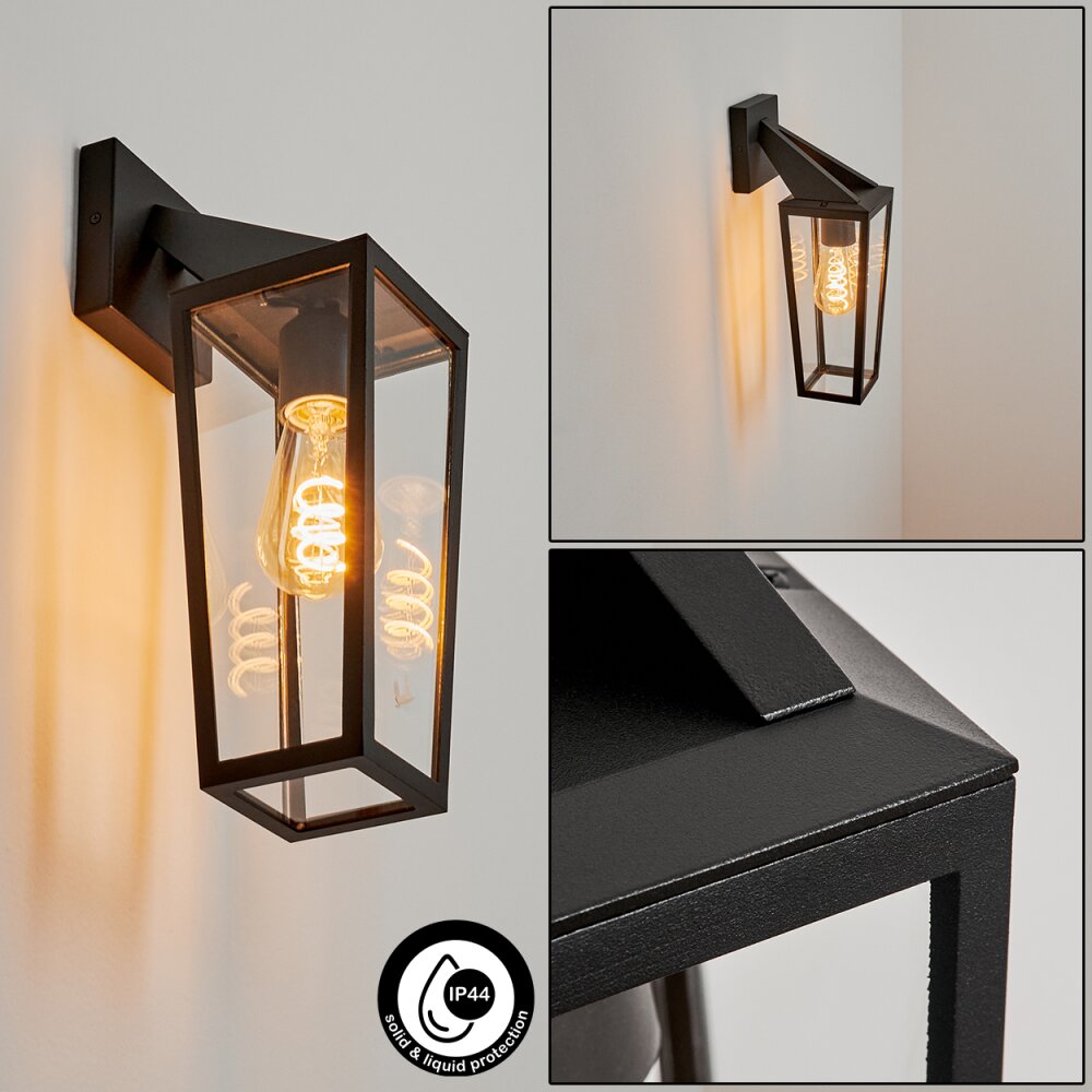 Ruoni Außenwandleuchte Schwarz, 1-flammig main product photo