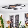 Avelal Deckenleuchte LED Braun, Holzoptik, Schwarz, 1-flammig