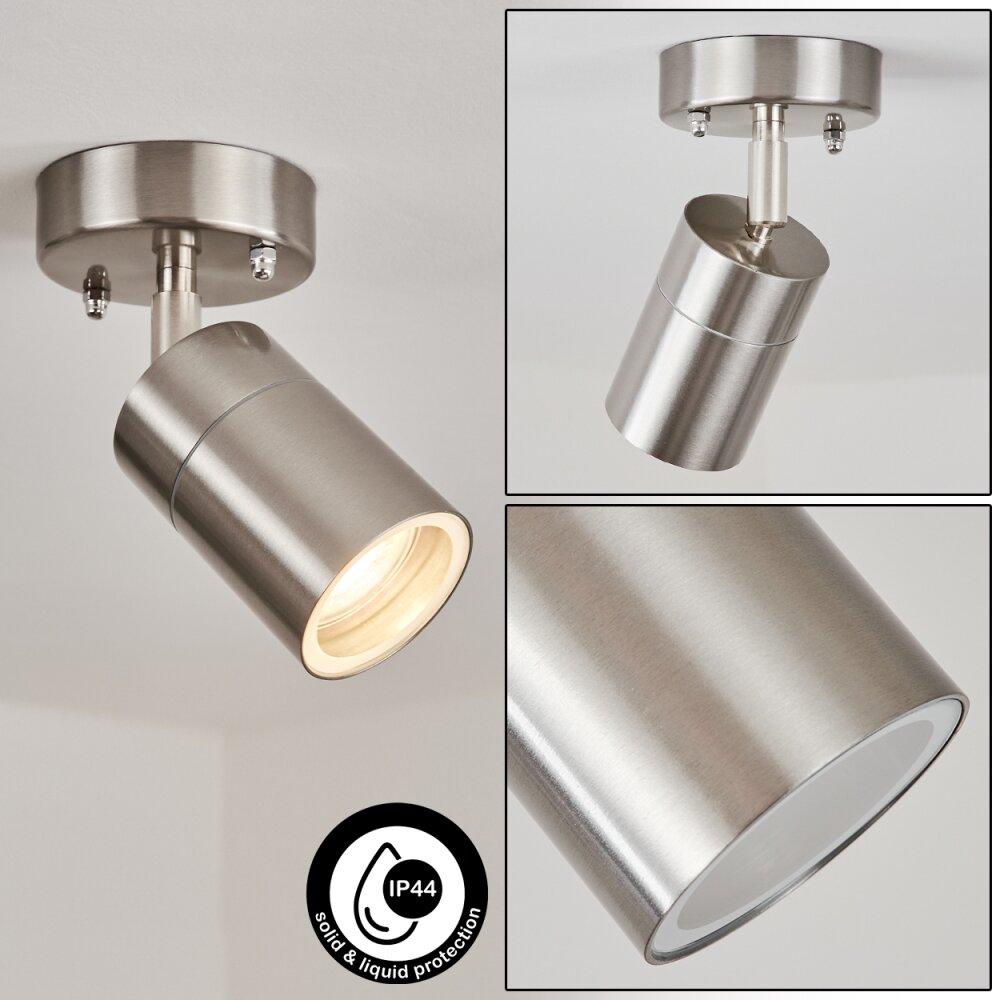 Corneda Außendeckenleuchte Edelstahl, 1-flammig main product photo