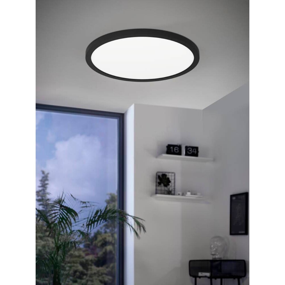 Eglo Leuchten ROVITO-Z Deckenpanel LED Schwarz, 1-flammig, Farbwechsler main product photo