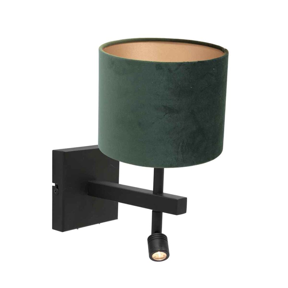 Steinhauer Stang Wandleuchte Schwarz, 1-flammig main product photo
