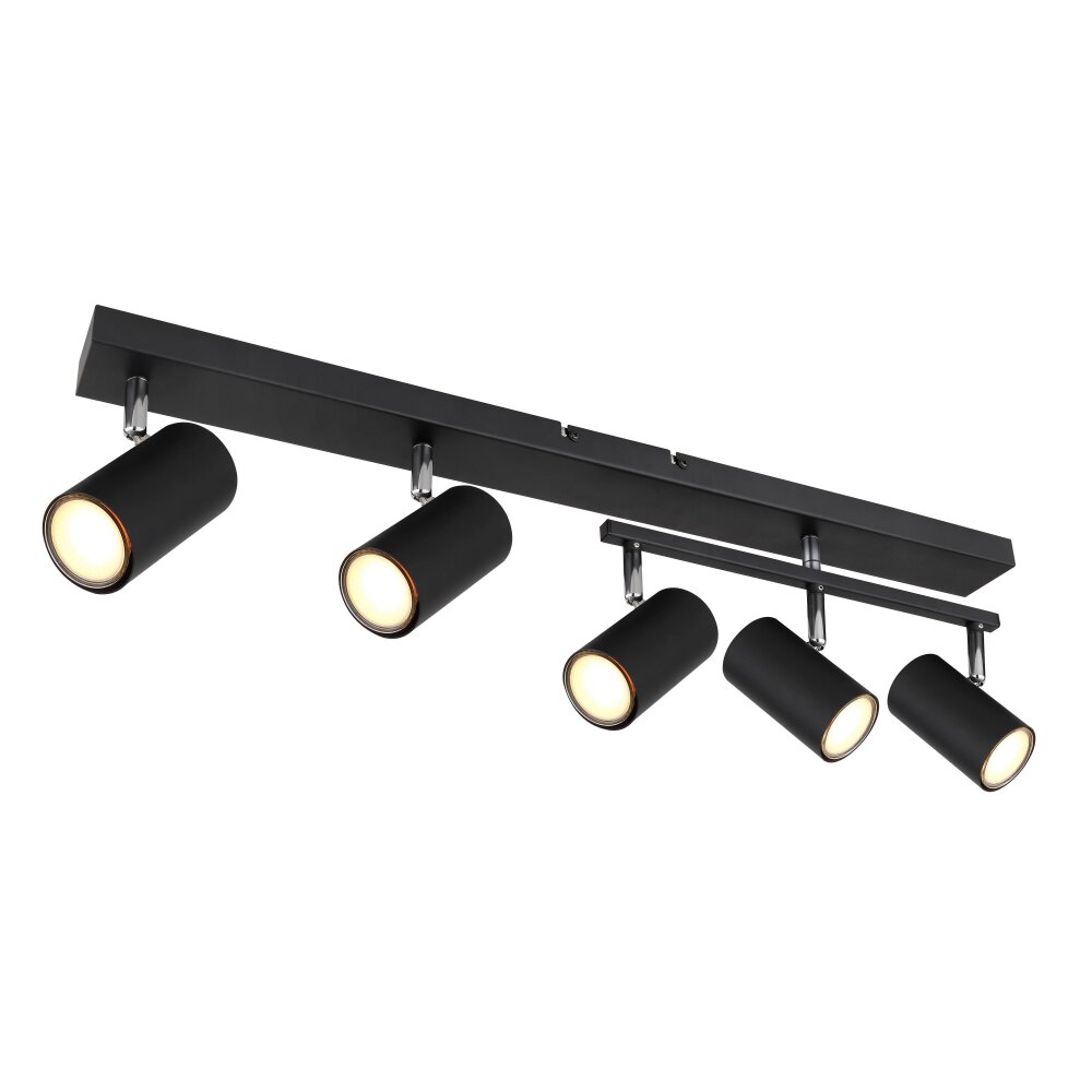 Globo Robby Deckenleuchte Schwarz, 5-flammig main product photo