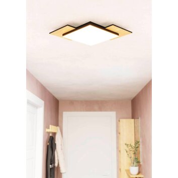 Eglo TAMURIA Deckenleuchte LED Braun, Schwarz, 1-flammig Eglo TAMURIA Deckenleuchte LED Braun, Schwarz, 1-flammig