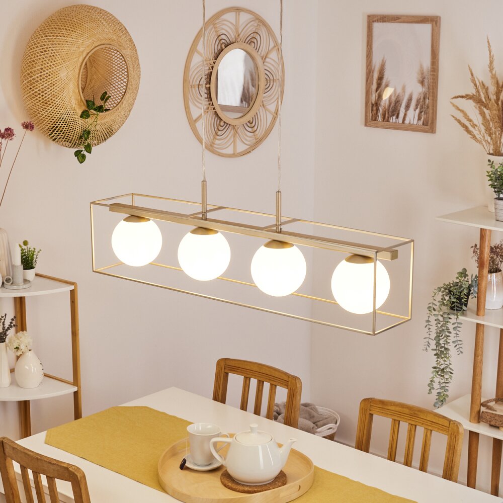 Finnseter Pendelleuchte Champagner, 4-flammig main product photo
