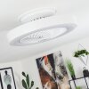 Azenha Deckenventilator LED Weiß, 1-flammig, Fernbedienung