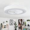 Azenha Deckenventilator LED Weiß, 1-flammig, Fernbedienung