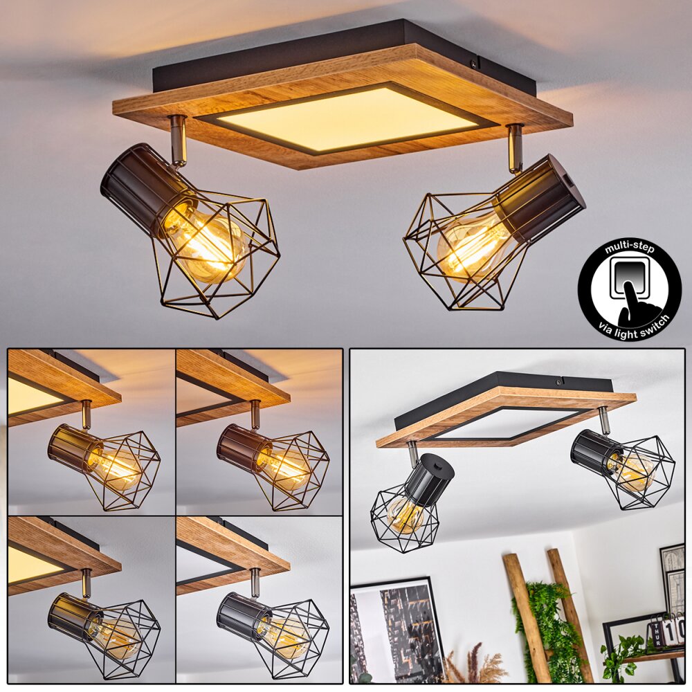 Bardhaman Deckenleuchte LED Schwarz, 3-flammig main product photo