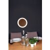 Luce Design MOON Wandleuchte LED Braun, Holzoptik, Schwarz, 1-flammig