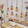Nanami Pendelleuchte Altsilber, Gold, 7-flammig
