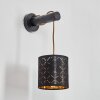 Tallaboa  Wandleuchte Braun, Schwarz, 1-flammig