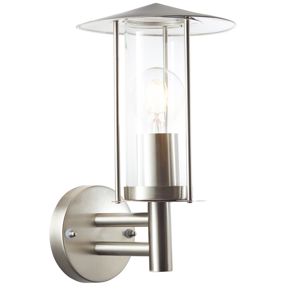 Brilliant Giffy Außenwandleuchte Silber, 1-flammig main product photo