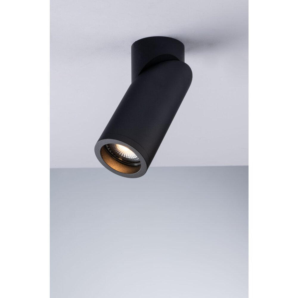 Luce Design GENESIS-R6 Deckenleuchte Schwarz, 1-flammig main product photo