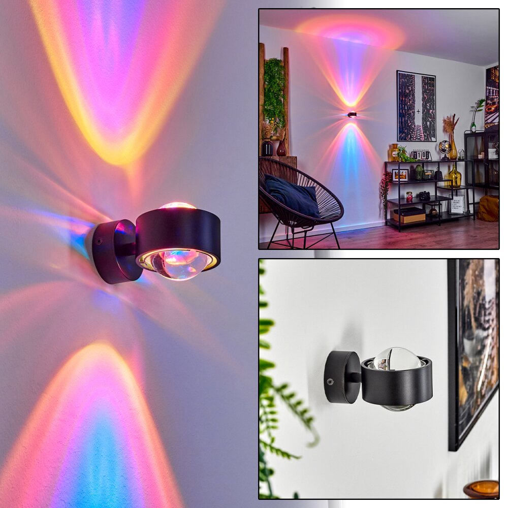 Sapri Wandleuchte Schwarz, 1-flammig main product photo