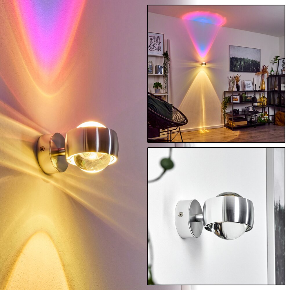 Sapri Wandleuchte Silber, 1-flammig main product photo