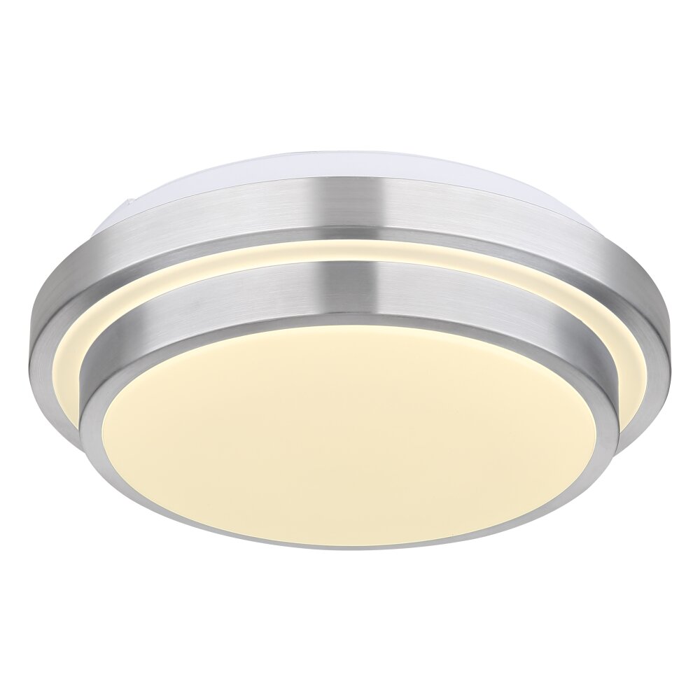 Globo GREGORY Deckenleuchte LED Aluminium, Weiß, 1-flammig, Bewegungsmelder main product photo